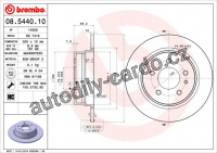 Brzdový kotouč BREMBO 08.5440.10 - BMW