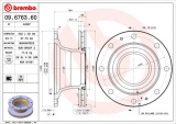 Brzdový kotouč BREMBO 09.6763.60 - IVECO