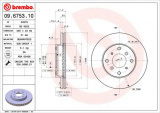 Brzdový kotouč BREMBO 09.6753.10 - HONDA