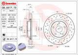 Brzdový kotouč BREMBO 09.A417.1X
