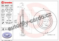 Brzdový kotouč BREMBO 09.A407.11