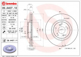 Brzdový kotouč BREMBO 09.A407.11