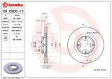 Brzdový kotouč BREMBO 09.6908.10 - SUBARU