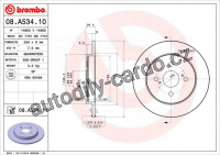 Brzdový kotouč BREMBO 08.A534.10