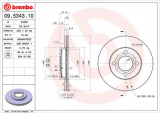 Brzdový kotouč BREMBO 09.5343.10 - AUDI