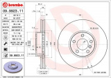 Brzdový kotouč BREMBO 09.9923.11 - BMW