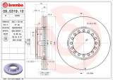 Brzdový kotouč BREMBO 09.5319.10