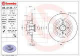 Brzdový kotouč BREMBO 08.A135.17 - RENAULT