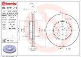 Brzdový kotouč BREMBO 09.7731.11