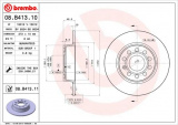 Brzdový kotouč BREMBO 08.B413.11