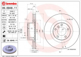 Brzdový kotouč BREMBO 09.6948.11 - BMW