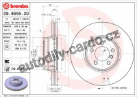Brzdový kotouč BREMBO 09.8555.21