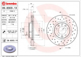 Brzdový kotouč BREMBO 09.8303.1X
