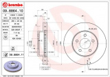 Brzdový kotouč BREMBO 09.8864.10 - JEEP