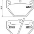Sada brzdových destiček BREMBO P83052 - TOYOTA
