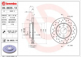 Brzdový kotouč BREMBO 09.8635.1X