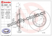 Brzdový kotouč BREMBO 09.5351.10