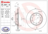 Brzdový kotouč BREMBO 09.5351.10