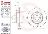 Brzdový kotouč BREMBO 09.6839.10 - LAND ROVER