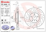 Brzdový kotouč BREMBO 09.8485.1X