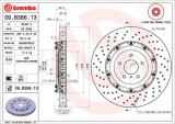 Brzdový kotouč BREMBO 09.B386.13 - NISSAN