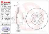 Brzdový kotouč BREMBO 09.8670.11