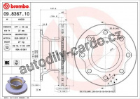 Brzdový kotouč BREMBO 09.8367.10