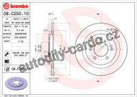 Brzdový kotouč BREMBO 08.C250.11