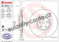 Brzdový kotouč BREMBO 09.B556.11 - JAGUAR