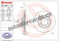 Brzdový kotouč BREMBO 09.8071.11