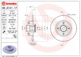 Brzdový kotouč BREMBO 08.A141.17 - RENAULT