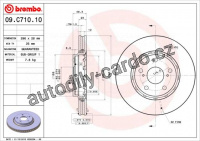 Brzdový kotouč BREMBO 09.C710.11