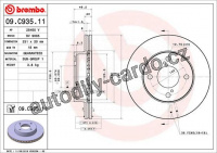Brzdový kotouč BREMBO 09.C935.11 - SUZUKI