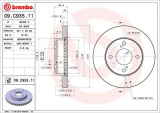 Brzdový kotouč BREMBO 09.C935.11 - SUZUKI