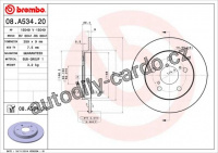 Brzdový kotouč BREMBO 08.A534.21