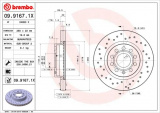 Brzdový kotouč BREMBO 09.9167.1X