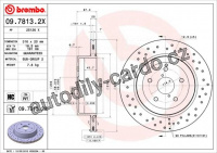 Brzdový kotouč BREMBO 09.7813.2X