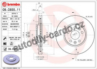 Brzdový kotouč BREMBO 09.C655.11 - RENAULT