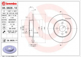 Brzdový kotouč BREMBO 08.9826.10 - OPEL