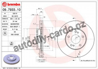 Brzdový kotouč BREMBO 09.7933.11