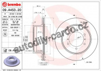 Brzdový kotouč BREMBO 09.A453.20