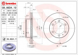 Brzdový kotouč BREMBO 09.A634.10 - TOYOTA