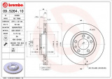 Brzdový kotouč BREMBO 09.5264.10 - CITROËN, PEUGEOT