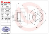 Brzdový kotouč BREMBO 08.9601.14 - PEUGEOT