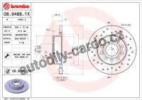 Brzdový kotouč BREMBO 08.9488.1X