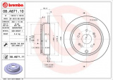 Brzdový kotouč BREMBO 08.A871.10