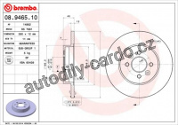 Brzdový kotouč BREMBO 08.9465.10 - RENAULT