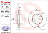 Brzdový kotouč BREMBO 09.5221.10 - SAAB