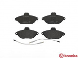 Sada brzdových destiček BREMBO P23072 - CITROËN, FIAT, PEUGEOT