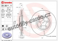 Brzdový kotouč BREMBO 09.B311.11 - JAGUAR